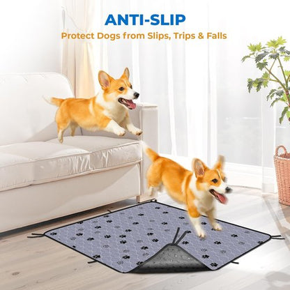 Fostanfly Washable Dog Pee Pads - Super Absorbent & Leak-Proof | Extra Large 54"x54" - 2 Pack