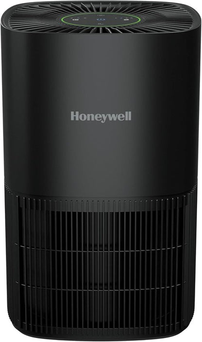Honeywell HEPA Air Purifier - Compact Design for Small Rooms, 530 Ft² Coverage, 3-in-1 Filter, Black | Reduces Pet Dander, Smoke & Odors