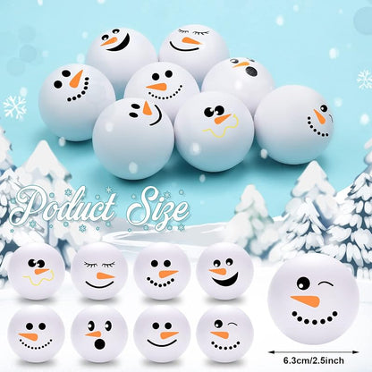 32 Pcs Snowman Stress Balls 2.5 Inch - Funny Xmas Play Toys (Variation of THIS listing: 32+2.5 Inch)