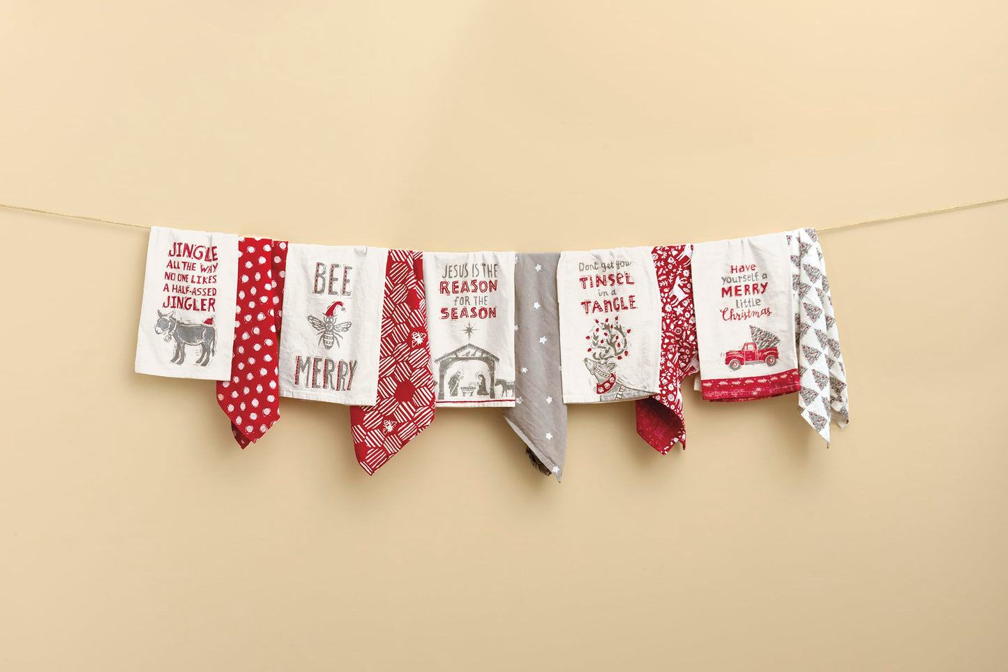 Primitives by Kathy Decorative Kitchen Towel Set - Have A Merry Little Christmas, Set of 2