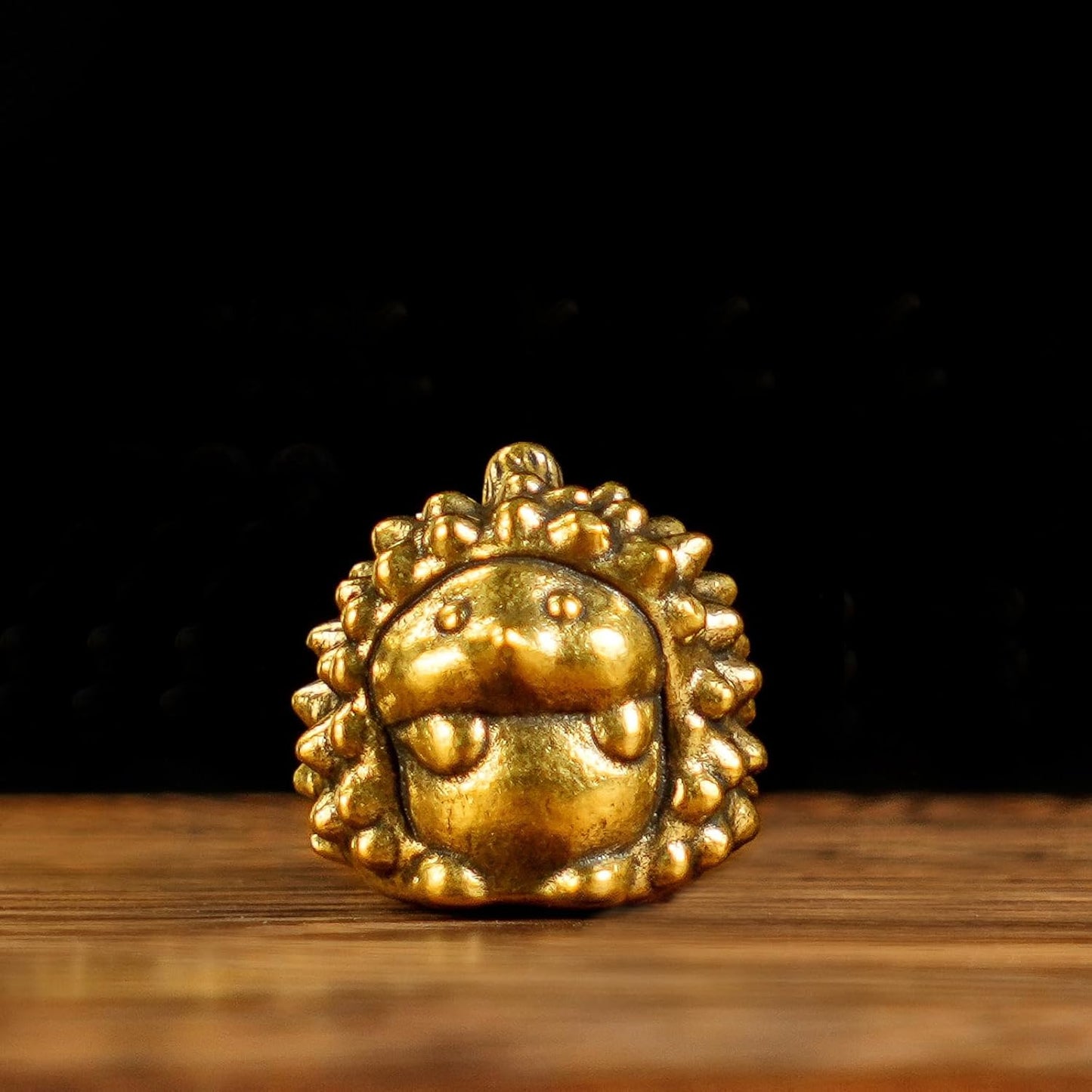 Retro Handcrafted Hedgehog Ornament - 100% Solid Brass Sculpture | Vintage Collectible Art for Home & Office
