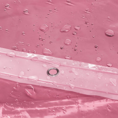 Barossa Design Shower Curtain Liner - Premium Clear Pink PEVA, Waterproof with 3 Magnets | Standard Size