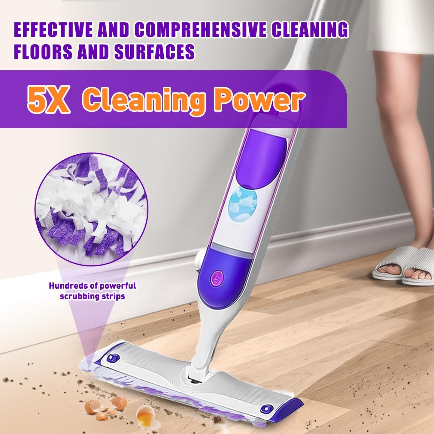 Power Mop Pads - Multi-Surface Refills for Swiffer Power Mop | 20 Disposable Pads Included