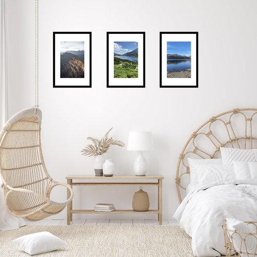 JCJMY 11x17 Picture Frame Black with 8x10 Mat, Display Photo 8x10 with Mat or 11 x 17 Without Mat, Wall Hanging Large 11x17 Poster Frame with Shatter Resistant Plexiglass, Black
