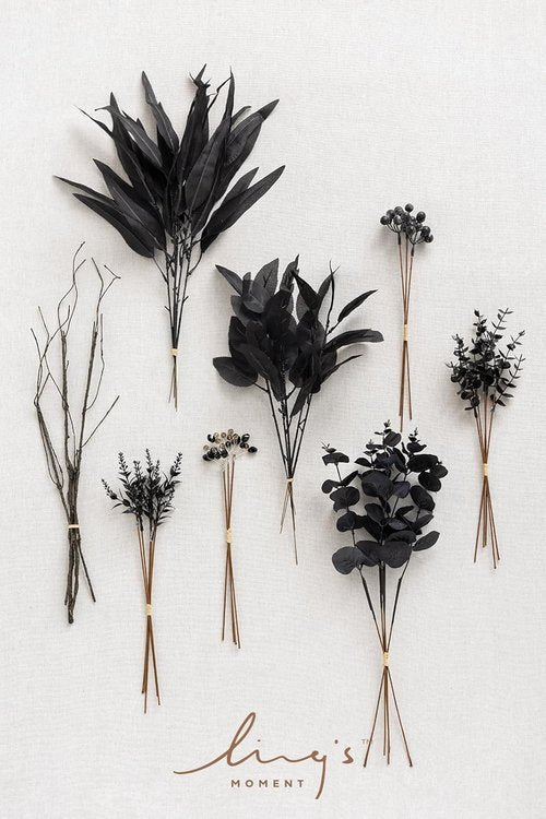Ling's Moment Artificial Greenery Stems Box Set - 36pcs Faux Flower Picks for DIY Bridal Bouquets & Wedding Centerpieces