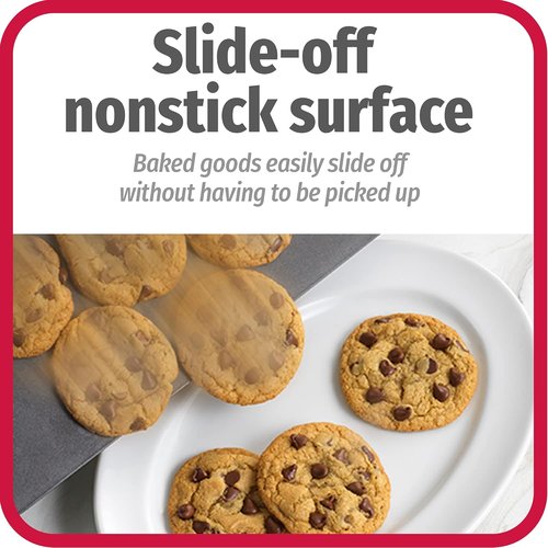 GoodCook AirPerfect Cookie Sheets Set - Nonstick Carbon Steel for No-Burn Baking | 16 x 14-Inch, Gray