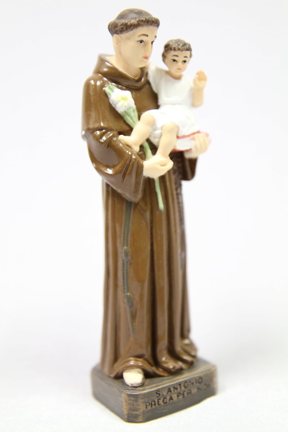 Vittoria Collection | 6" Saint Anthony of Padua Statue - Made in Italy, Doctor of the Church