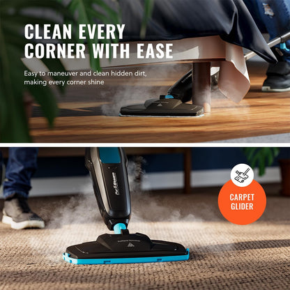PurSteam Professional Steam Mop - Multi-Surface Floor Cleaner for Hardwood, Tile & Carpet | Fast Heating & Lightweight
