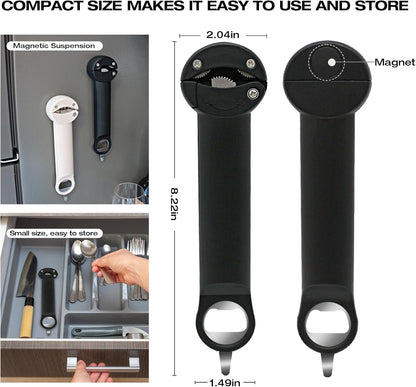 RAIN SPIRIT Multifunctional Retractable Bottle & Jar Opener - Adjustable Can & Lid Gripper for Seniors