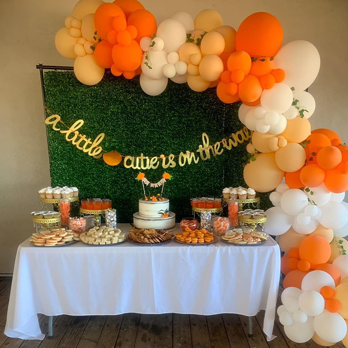 Voircoloria 105pcs Orange Balloons - 12 Inch Party Latex Balloons for Birthday & Baby Showers