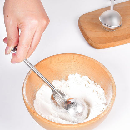 XVBITOR Stainless Steel Flour Sifter - One-Handed Baking Tool for Quick Sifting Cakes & Spices