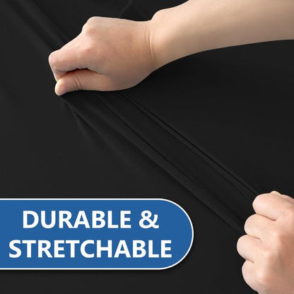Enjoyidea Fitted Table Cloth Round Cover 6ft-Spandex Elastic Table Covers 6 Pack 72 Inch-Black Small Stretch Folding Tablecloth for Weddings Banquets Restaurant Event Parties Vendor Stand Tables