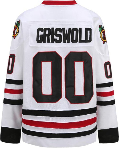 Griswold #00 Movie Hockey Jersey - Stitched Letters & Numbers | Sizes S-XXXL