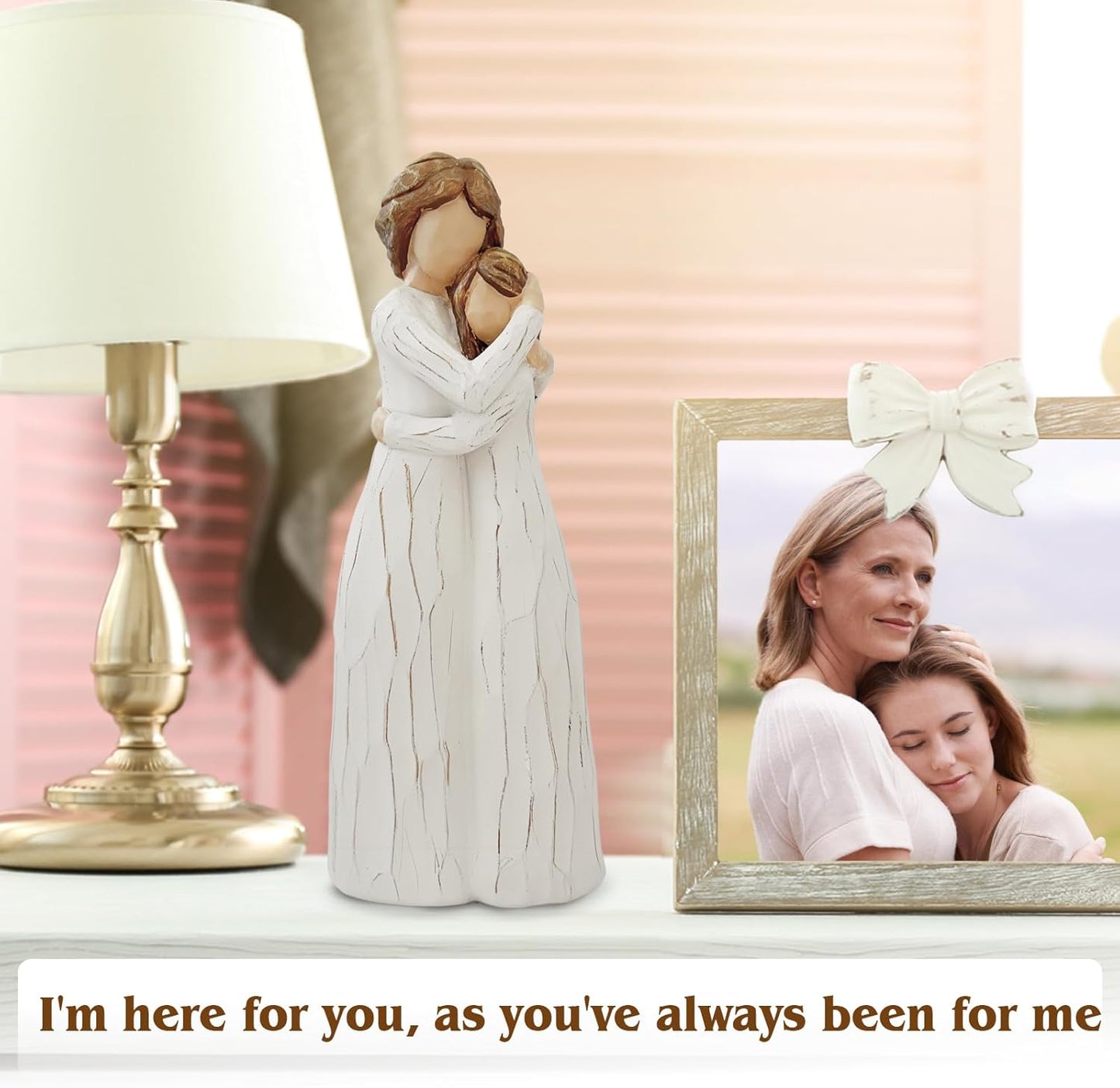 Regine Switzerland Mom Birthday Gift - Hand-Painted Mother & Daughter Figure | 7.8" for Special Occasions