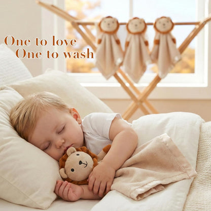 Pro Goleem Lion Security Blanket - Soft Unisex Lovey Snuggle Toy for Newborns | 16 Inch