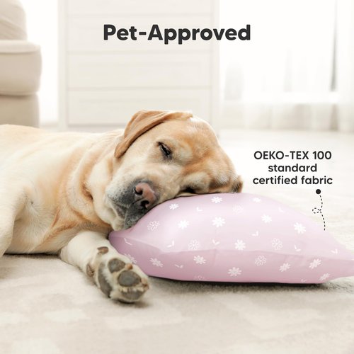 KeaBabies 2-Pack Toddler Pillows 2 Year Old to 5-13x18 Soft Organic Cotton Kids Pillow for Sleeping, Travel, School, Daycare, Nap, Toddler Bed, Machine Washable, Without Pillowcase (Daisy)