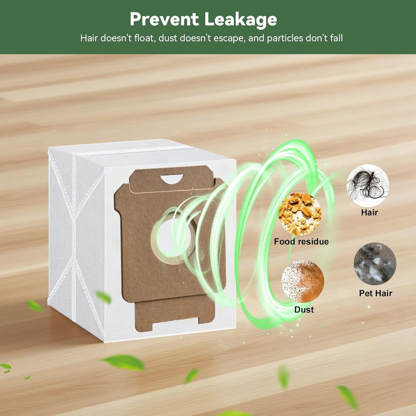 WAIKAS Roomba Vacuum Bags - 6 Pack Replacement for iRobot 104, 105, 405, 505, 705, i7+, i3+, i4+, i6+, i8+, j7+, j9+, s9+ | Compatible with All Clean Base