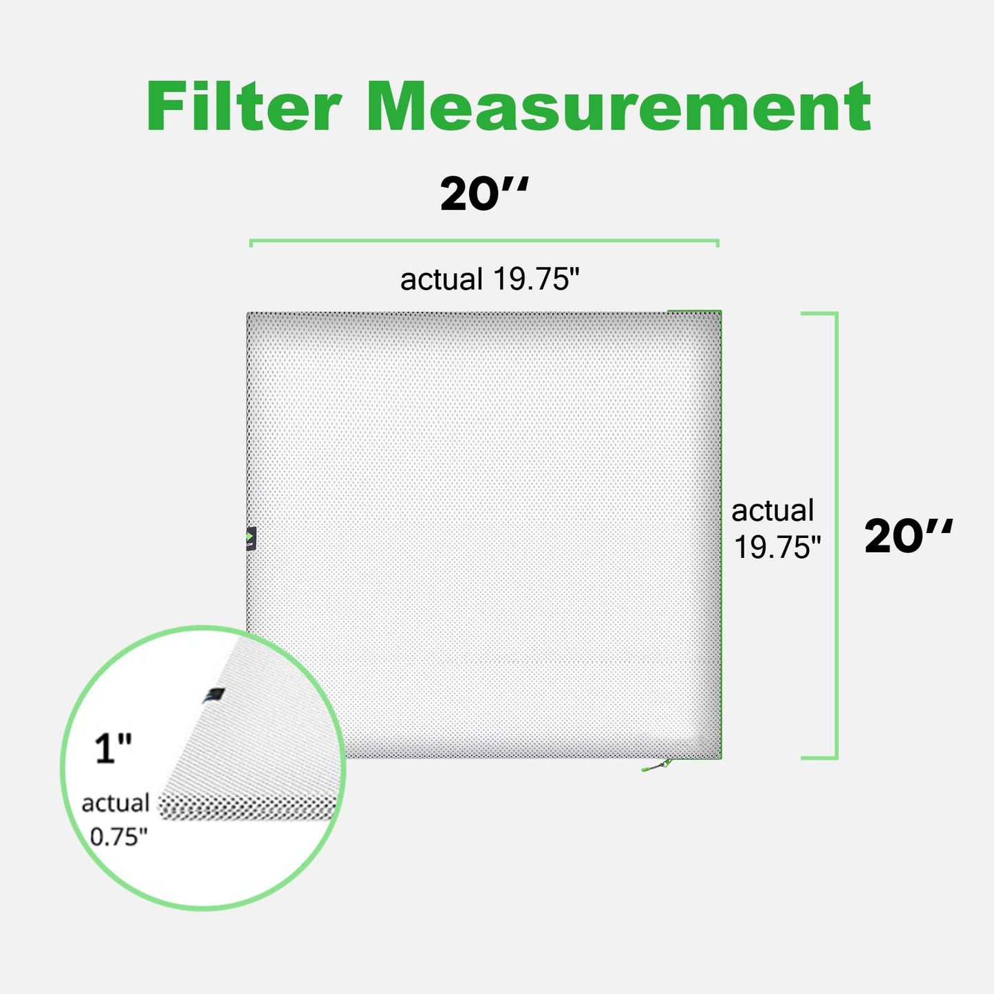 Reair 20x20x1 Air filter, Washable and Reusable Air Filter 20x20x1 for AC HVAC Furnace, MERV 8 Air Filters Machine Washable & Dryer Friendly, AC Furnace Air Filter