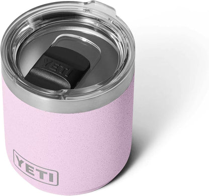 YETI Rambler 10 oz Lowball - Vacuum Insulated Stainless Steel with MagSlider Lid | Cherry Blossom