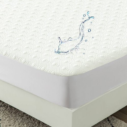 Bamboo Viscose Cooling Mattress Protector King Size Waterproof Matressprotector Soft Quiet Breathable Fitted Matress Cover