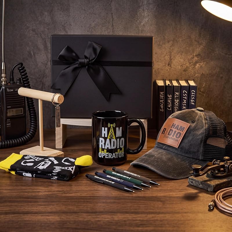 Berlune 9 Pcs Ham Radio Gifts Set for Men – Variation: Ham Radio