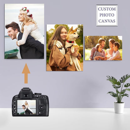 Sunwes Custom Canvas Prints - Personalized Wall Art with Your Photo | 24x36 Inch, Ready to Hang, Made in USA