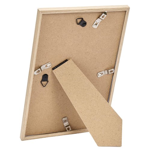 JCJMY 6x9 Picture Frame for Wall Hanging or Tabletop, Wall Mounting Horizontally or Vertically, 6 x 9 Wall Gallery Poster Photo Frame with Shatter Resistant Plexiglass, Natural