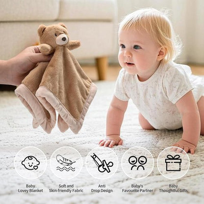Baby Bear Security Blanket - Soft Lovey for Newborns | Gender Neutral Snuggle Toy for Boys & Girls