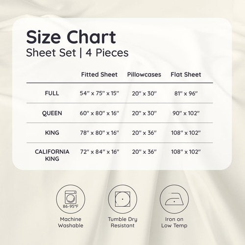 Bambaw 100% Viscose Derived from Bamboo Sheets Queen Size Deep Pocket Set – 4pcs Hotel Luxury Bed Sheets Set, Fits Up to 16'' with Elastic Corner Straps, Ultra Soft Cooling Sheets Queen Size (White)
