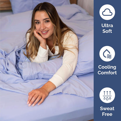 Queen Size Sheet Set by Hotel Luxury | Comfy, Breathable & Cooling - Ultra-Soft, Deep Pockets - Lavender