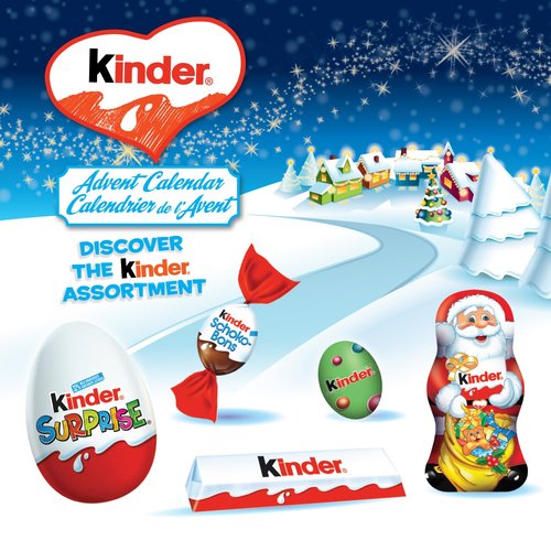 kinder advent Calendar, 182g (Brown)
