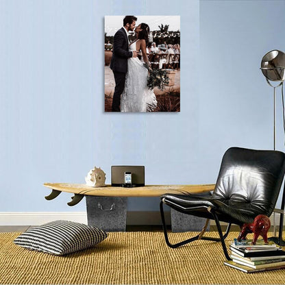 ZhongxingWL Personalized Canvas Print - Custom Framed Photo Art for Home Decor | 11" L x 14" W