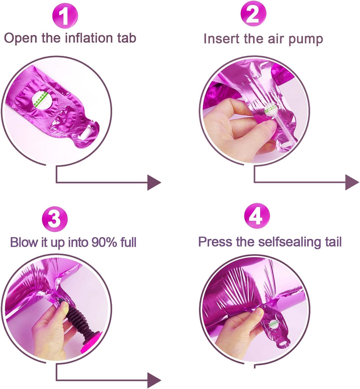 Number 2 Balloon by [Brand Name] - 40 Inch Rosy Purple Birthday Decoration for Second Birthday Party