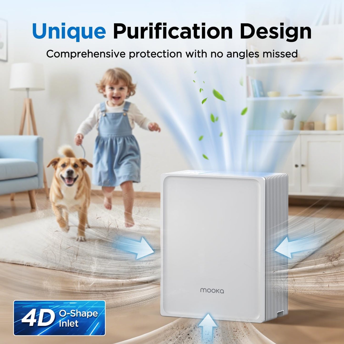 Skiennix Air Purifier - Large Room Coverage Up to 2200ft² with PM2.5 Sensor & Aromatherapy Feature