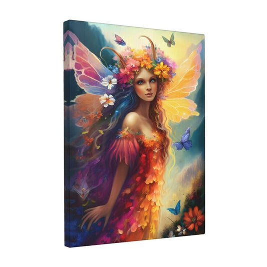 WEASYYDS Beautiful Flowers Fairy Canvas Wall Art, Painting Artwork Print Poster Wall Decor for Living Room Kitchen Bedroom Office Decor Unframed 16x24inch