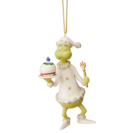 Lenox Grinch Serves The Feast Ornament, 0.30 LB, Multi