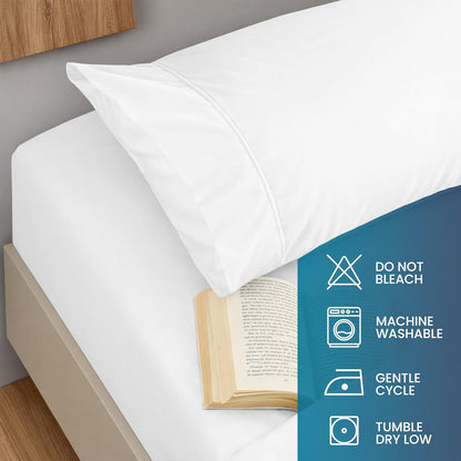 Utopia Bedding Twin Sheets Set - Soft Brushed Microfiber - Deep Pocket Bed Sheets | White, 3-Piece Set