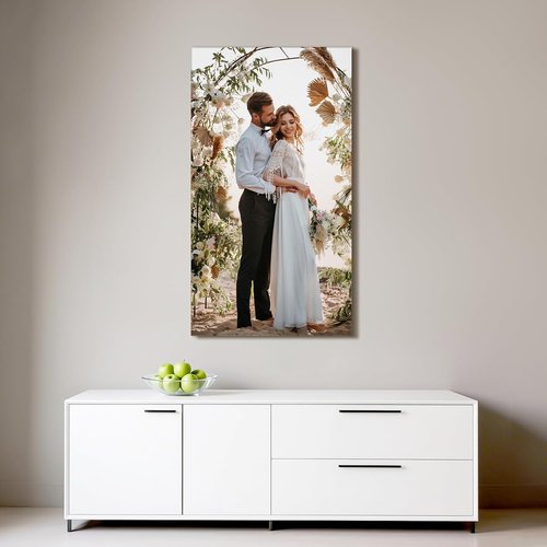 Custom Canvas Prints by [Brand Name] - Personalized Photo Wall Art for Weddings, Family & Pets | 20x36 Wrapped Frame