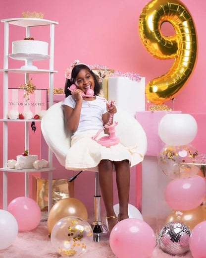 Gold Number 27 Balloon - 40 Inch Golden Birthday Decoration for 27th Celebration | Party Supplies