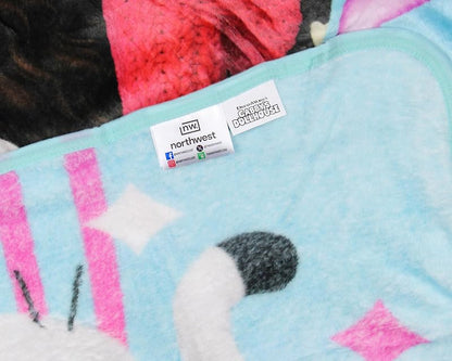 Gabby’s Dollhouse Throw Blanket 46x60 Fleece — Gabby Cats Concert Design