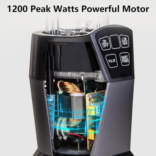 Liebe&Lecker Smoothie Blender - 1200W Smart Technology Blender with 28oz To-Go Cup & 50oz Jar