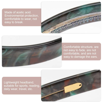 Uonlytech Hawksbill Pattern Headband - Non-Slip Hair Wrap Strips & Face Hairband | Stylish Hair Accessory