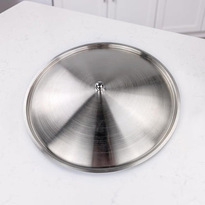 BREKX Brushed Stainless Steel Replacement Lid, Premium Beverage Tub Cover with Center Knob, Compatible with Anchored Tub Line