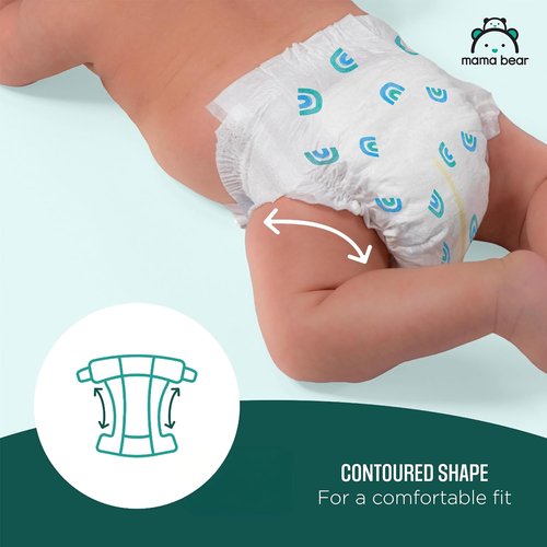 Mama Bear - Gentle Touch Diapers, Size 5 | 132 Count (4 Packs of 33) - Ultra Soft & Absorbent