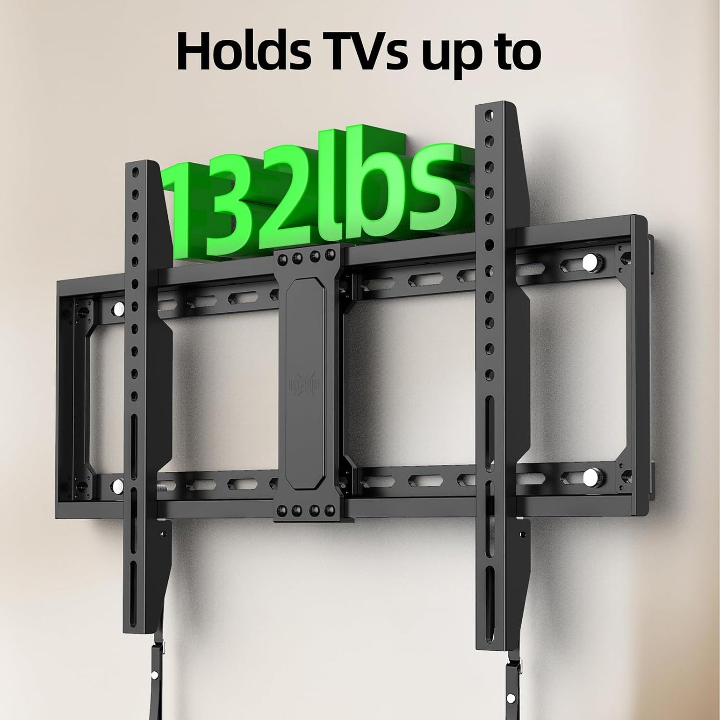 USX MOUNT TV Wall Mount - Low Profile Design for 42-95 Inch Flat Screen TVs | Max VESA 600x400mm, Holds 132 lbs