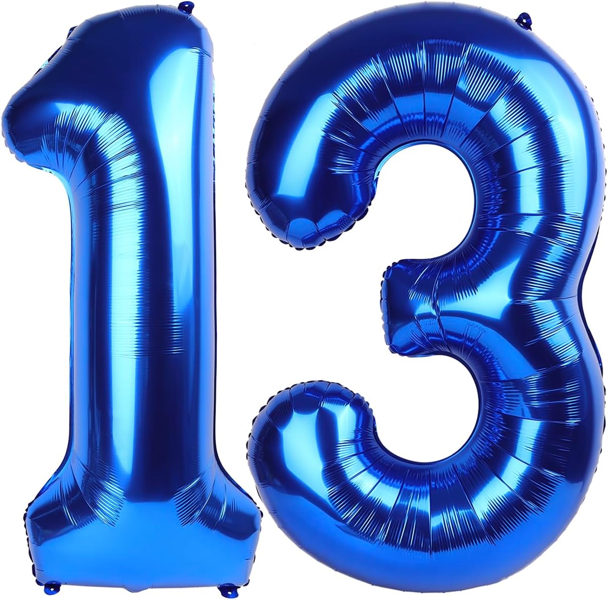 Number 13 Balloon by [Brand Name] - 40-Inch Navy Blue Birthday Decoration for 13th Year Celebration