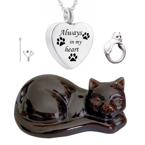 Cat Urn Cat Urns for Ashes Pet Urns Sleeping Cremation Animal Urn