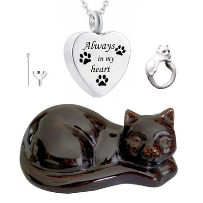 Cat Urn Cat Urns for Ashes Pet Urns Sleeping Cremation Animal Urn