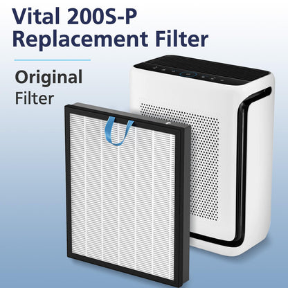 Vital 200S-P Replacement Filter Compatible with LEVOIT Vital 200S and Vital 200S-P Air Purifier, Vital 200S Filter for Home Large Room, Vital 200S-RF, 2 Pack, White