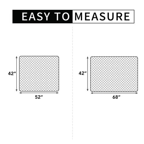 Easy-Going Sectional Couch Covers for Dogs L Shape Sofa Cover Reversible Sofa Slipcover Chaise Lounge Cover Furniture Protector Cover for Pets Dog Cat (42 x 52 inches, Dark Gray/Dark Gray)